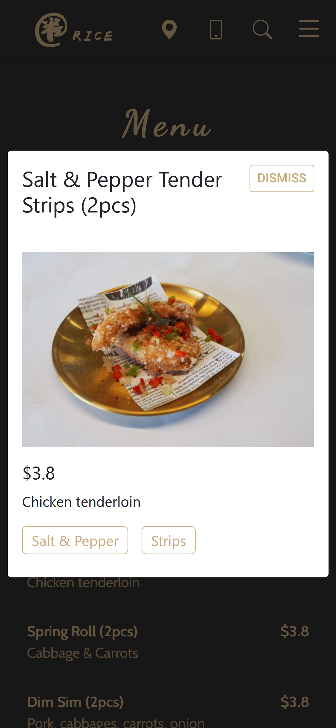 Atrice mobile dish