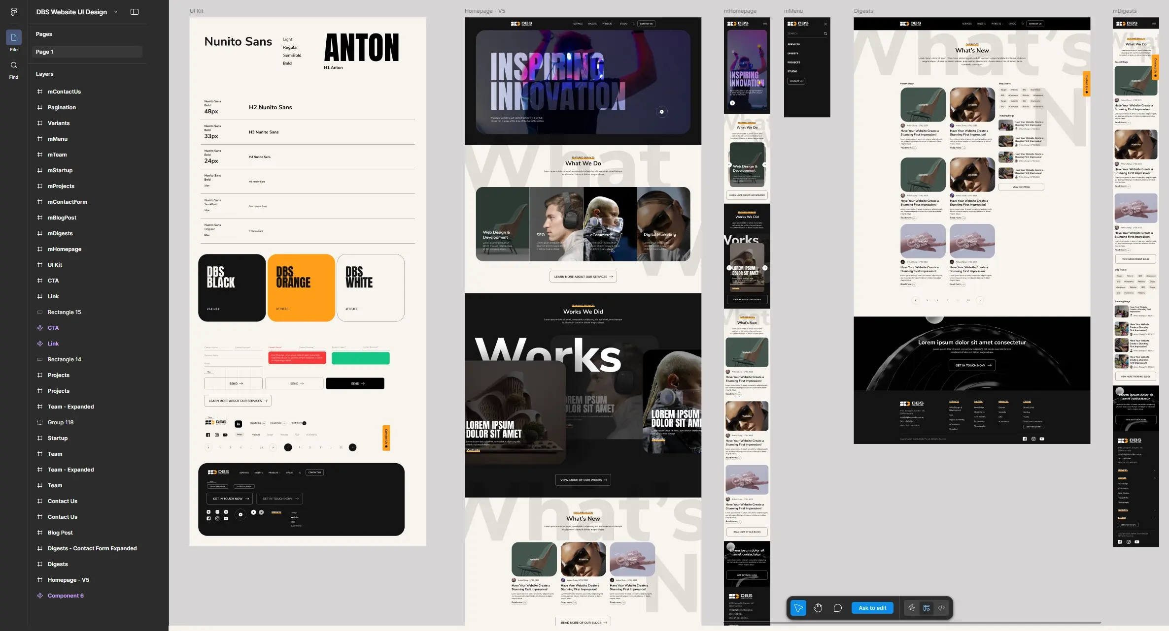 DBS web uiux figma