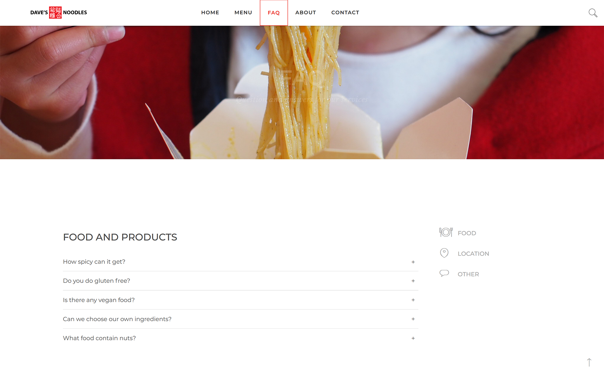 Daves noodles desktop faq