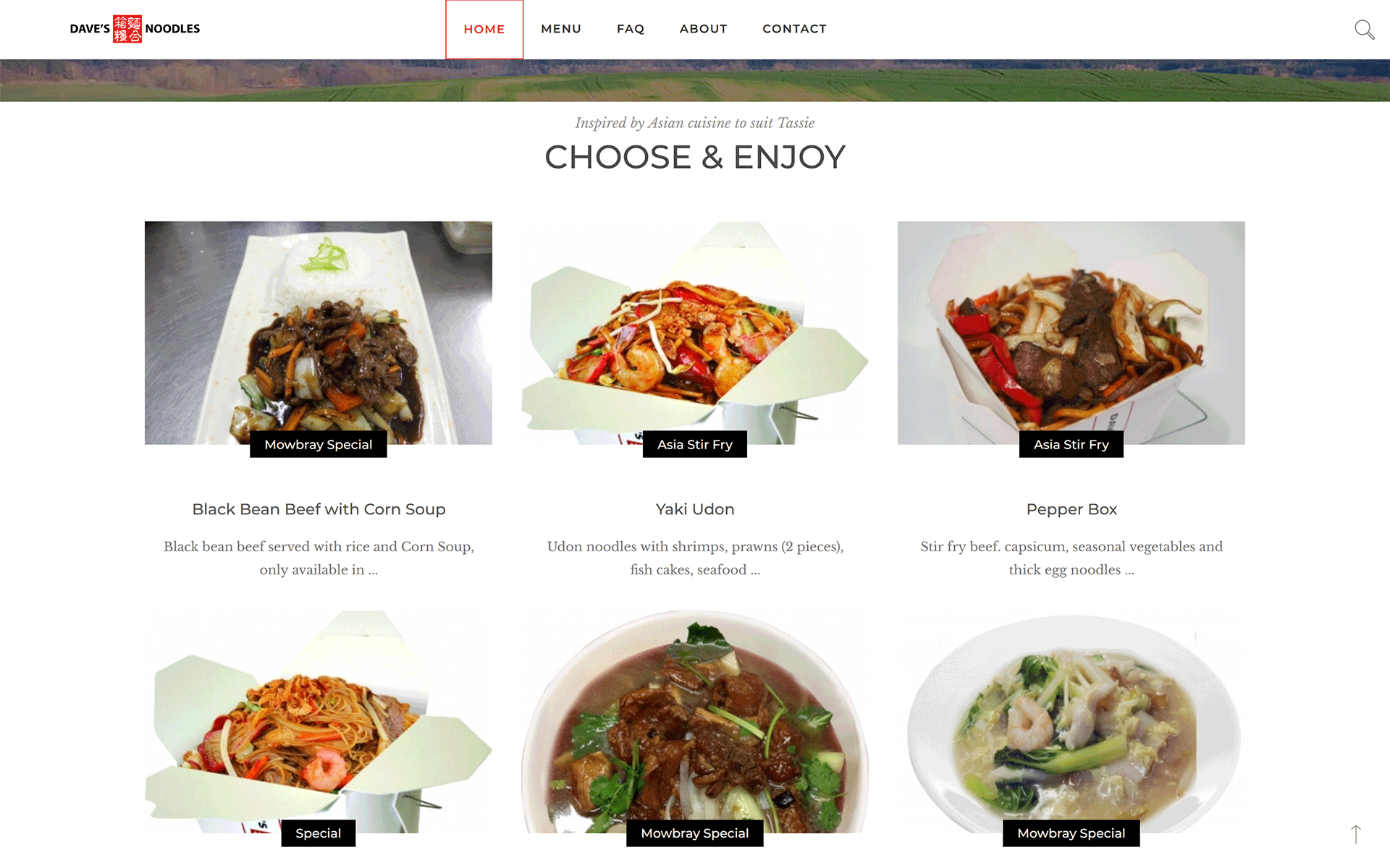 Daves noodles desktop menu 2