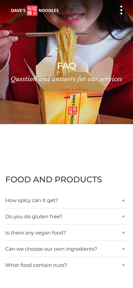 Daves noodles mobile faq