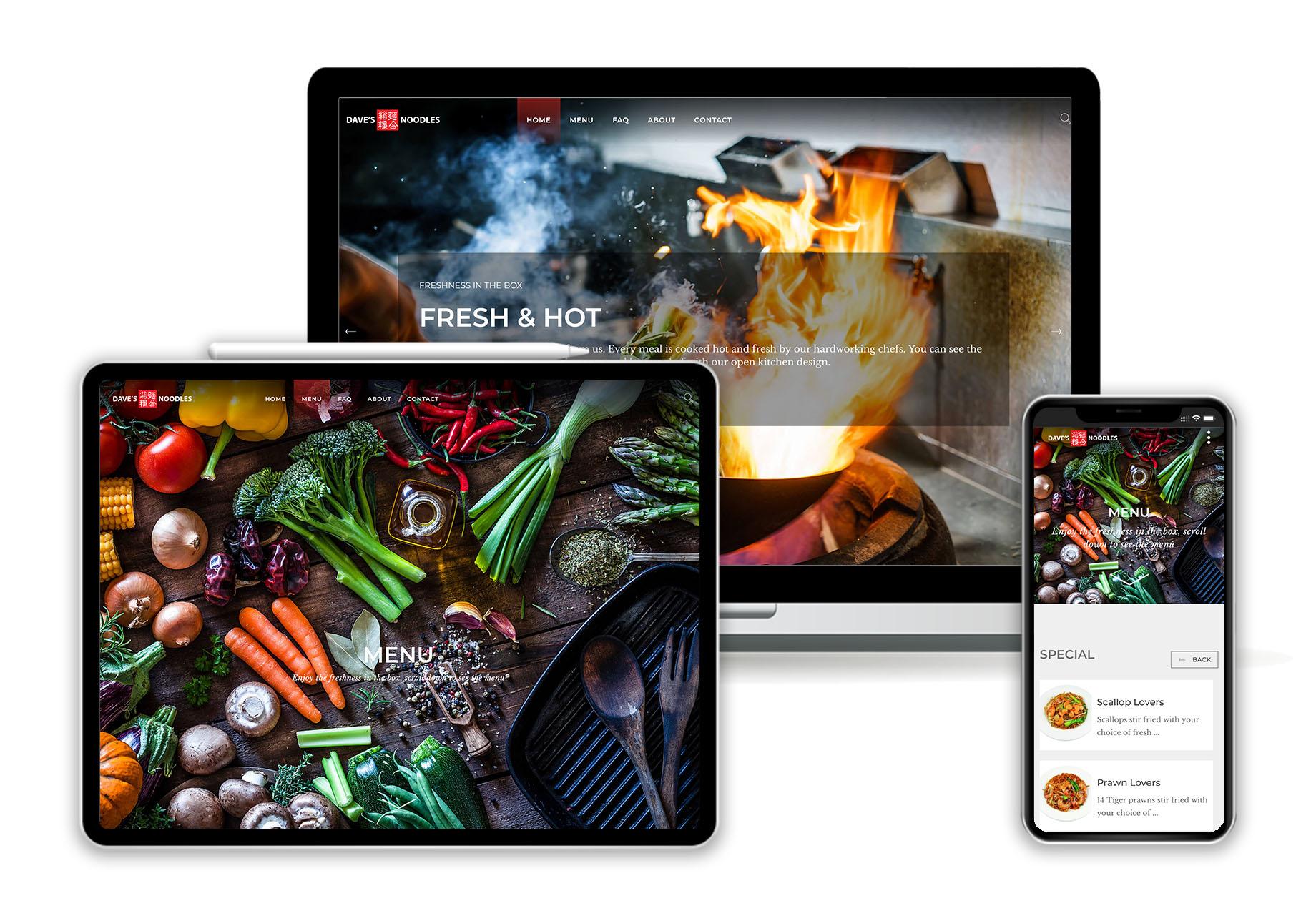 Daves noodles web responsive