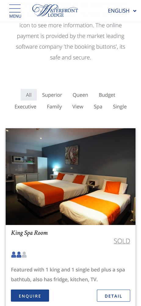 Waterfront mobile rooms