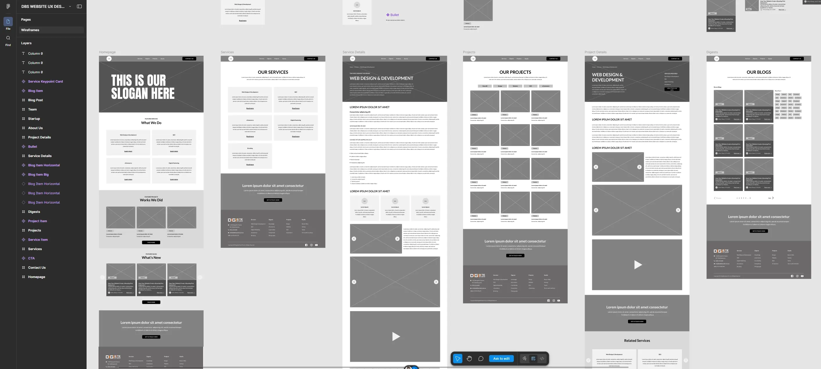 DBS web prototype figma